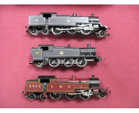 Three 'OO' Gauge Tank Locomotives, Hornby 2-6-4 LMS R/no 2300 and BR black R/no 42363, plus Airfix 2-6-2 'Prarie'  BR black  
