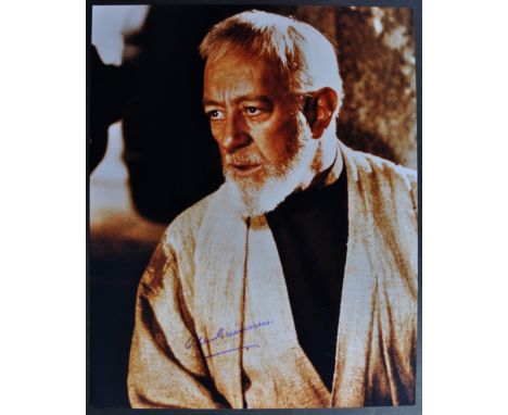 Sir Alec Guinness (1914-2000) - Star Wars - Obi-Wan Kenobi - scarce autographed 8x10" colour photograph of Guinness in the mo