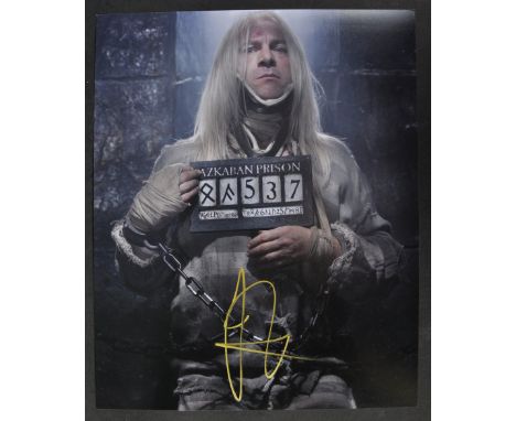 Jason Isaacs - Harry Potter - Lucius Malfoy - autographed 8x10" colour photograph from the franchise, signed in gold ink to a