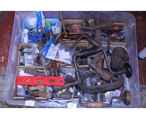 A large job lot of assorted vintage tools and other items, shipping unavailable 
