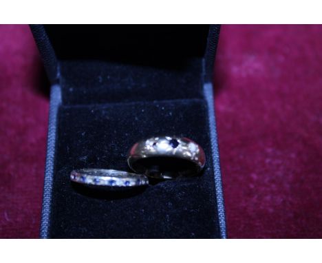 A 9ct gold ring for scrap 2.13g and one other yellow metal ring 