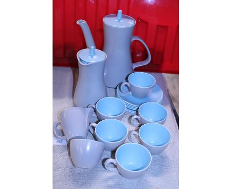 A vintage Poole pottery coffee service 