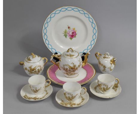 A Limoges Porcelain Aesthetic Service Marked for CFH GWM for Charles Field Haviland and Gerard, Dufraisseix and Morel, Circa 