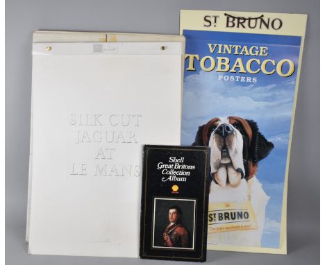 A 1995 Calendar Depicting Vintage Tobacco Posters Together with a Silk Cut Jaguar at Le Mans Calendar and Shell Great Britons