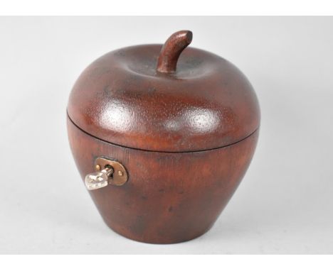 A Reproduction Georgian Style Tea Caddy in the Form of an Apple, 