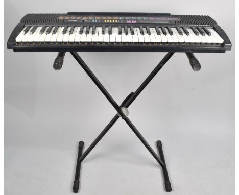 A Casio Keyboard, CTK520L, with Stand but no Transformer 