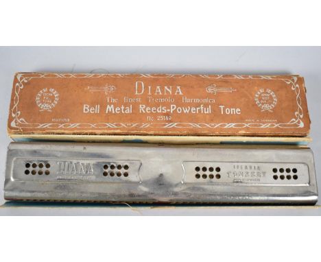 A Vintage Diana German Concert Harmonica, Box AF 