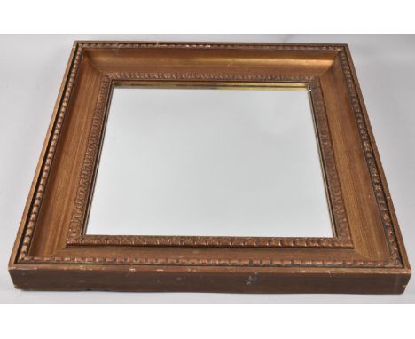 A Mid 20th Century Gilt Framed Wall Mirror, 48cm Square 