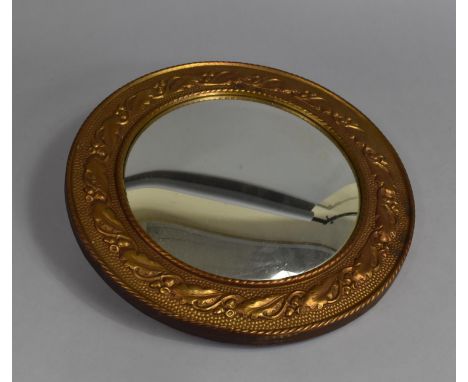 A Mid 20th Century Circular Gilt Framed Convex Wall Mirror, 35cm Diameter 