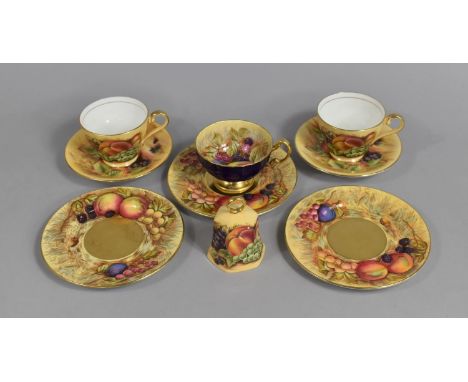 A Collection of Various Aynsley Orchard Gold Ceramics to comprise Cabinet Cups and Saucers, D Jones Example Etc 