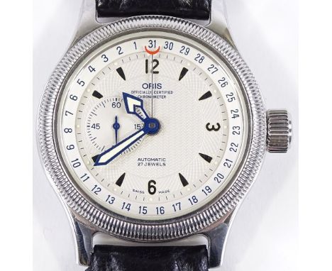 An Oris Big Crown Comandante Chronometer Automatic wristwatch, stainless steel case with 27 jewel movement and subsidiary sec