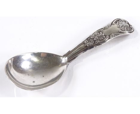 A George IV silver King's pattern caddy spoon, by William Schofield, hallmarks London 1825, length 11cm 