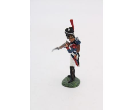 A GROUP OF 24 NAPOLEONIC OLD GUARD FIGURES, in the firing position, hand painted by Frontline Figures, 1/30 scale 