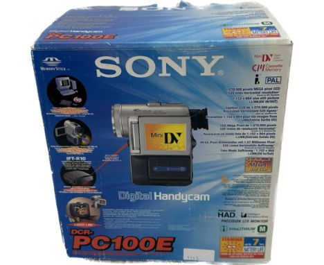 Boxed Sony Digital Handy Cam DCR PC100E, untested