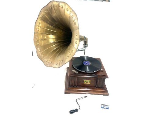 Vintage ' His Masters Voice' gramophone, in working order