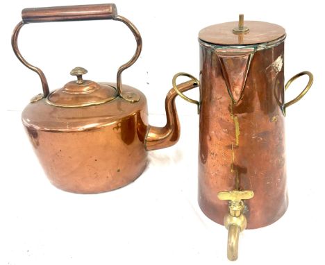 Copper large kettle, copper jug