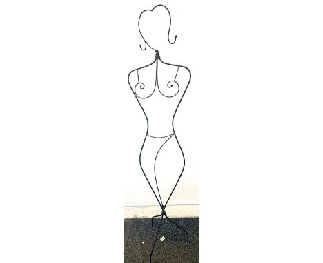Metal ladies mannequin, approximate height 67 inches