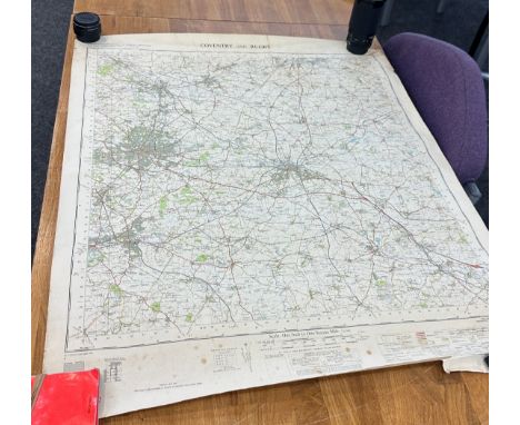 Selection of ordnance survey maps of Great Britain 