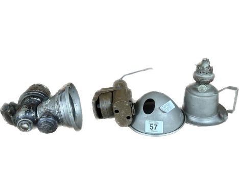 Vintage military lantern and 3 others 