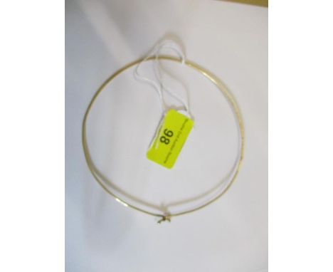 A 9ct gold hoop bangle/neck piece, 6.73gms 