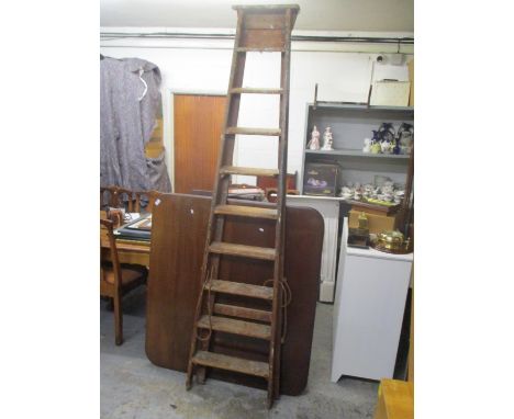 A large vintage ladder 