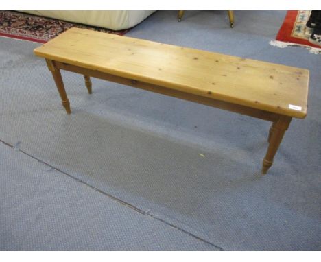 A low pine bench seat 15" x 46" x 12" 