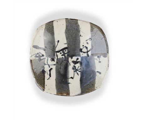 Decorated with crosses (Dimensions: 21cm across (8.25in across))(21cm across (8.25in across))with original Peter Dingley gall