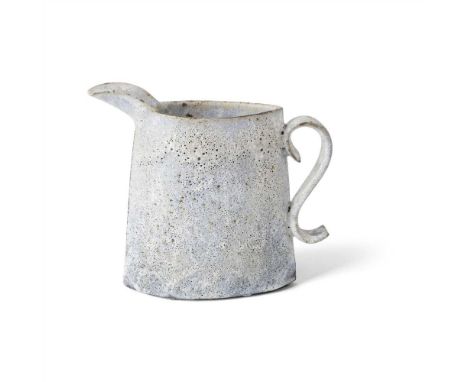 Faintly impressed artist's seal covered in glaze, pitted blue/white glaze (Dimensions: 22cm high, 24cm across (8.6in high, 9.