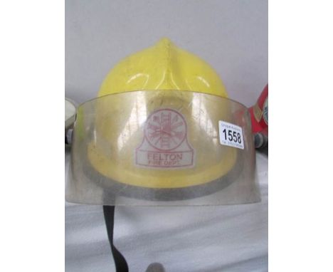 A 1980's Felton fire department fireman's helmet