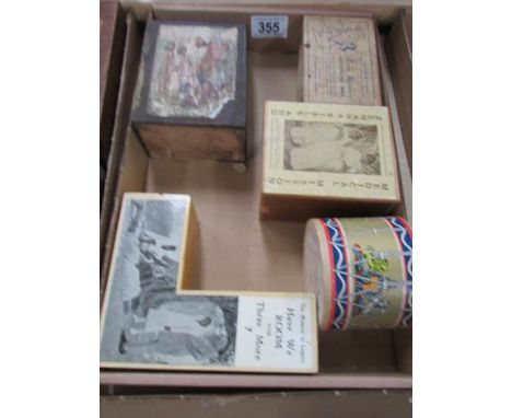 5 vintage charity money boxes