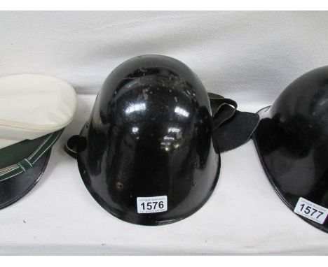 An old fireman's helmet