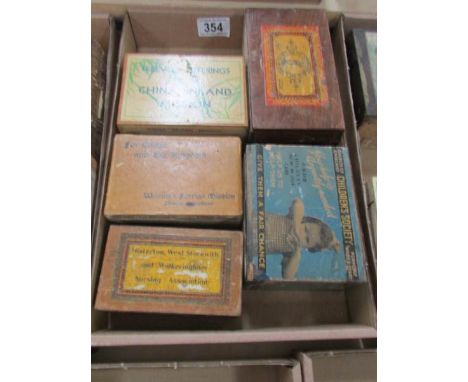 5 vintage charity money boxes