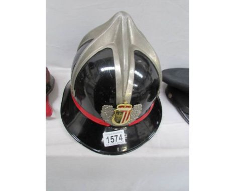 An old German fireman's helmet