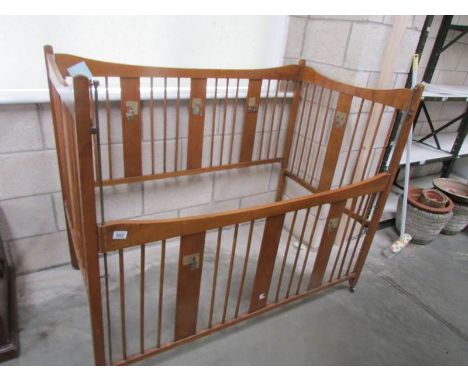 A vintage babies cot