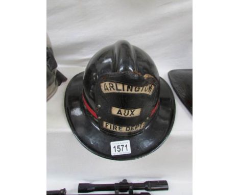 An American Arlington Aux fire Dept., fireman's helmet