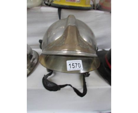 A French Sapeurs Pompiers fireman's helmet