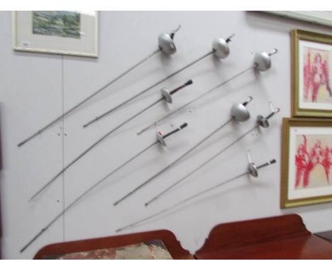 8 vintage fencing foils