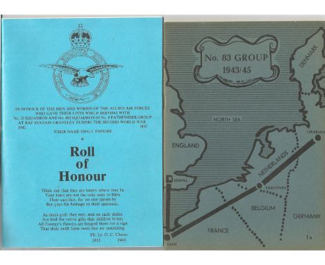 World War Two collection including Roll of Honour for the 35 Squadron and 692 Squadron who gave the lives while serving at Ra