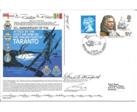 Fleet Air Arm cover signed by Cmdr. G. R. M. Going OBE, DSO 819 Sqn. RNSC 5 25. 50th Anniversary of the Attack by the Fleet A