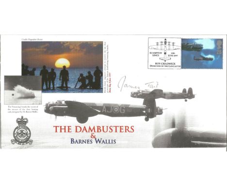 Dambusters World War Two cover signed by Grp. Capt. James Willie Tait DSO, DFC, ADC Commanded 617 Sqn., Raid on the Tirpitz. 