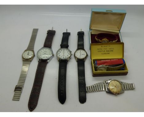Mixed ladies and gents wristwatches, including Rotary. UK P&amp;P Group 1 (£16+VAT for the first lot and £2+VAT for subsequen