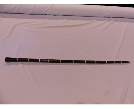 Horn and bone walking cane, L: 90 cm. UK P&amp;P Group 2 (£20+VAT for the first lot and £4+VAT for subsequent lots) 