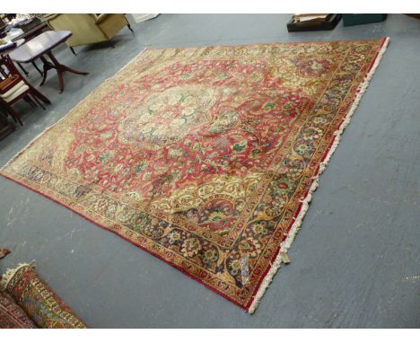 A PERSIAN CARPET OF CLASSIC DESIGN  390 x 300cms.