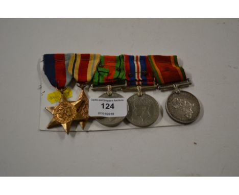 WW2 South African army medal group of five to 169411SP Henricks
