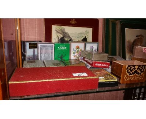 A Quantity of Vintage Playing Cards along with a Group of Place Mats.