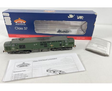 A diecast Bachmann Branch-Line BR Class 37/4 Diesel Locomotive. 1:76 scale, with paperwork. Together with an empty box for 32