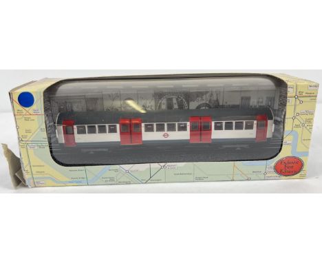A boxed Exclusive First Editions by Gilbow model train, 1959 London Tube Stock Motor Trailer Carriage Northern Lone 80602. So