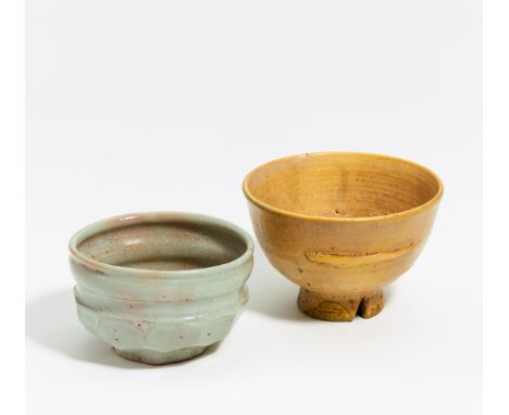 TWO CHAWAN IN KOREAN STYLE.  Japan or Korea the Japanese market. Edo period. 17th/18th c. or later. a) Goshomaru chawan from 