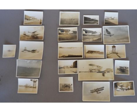 Collection of period amateur photographs of the Short Brothers Maia-Mercury composite flying boat circa 1939, Shorts Brothers