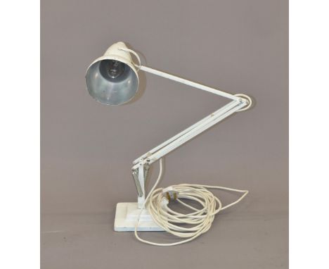 Herbert Terry and Sons square base angle poise lamp 